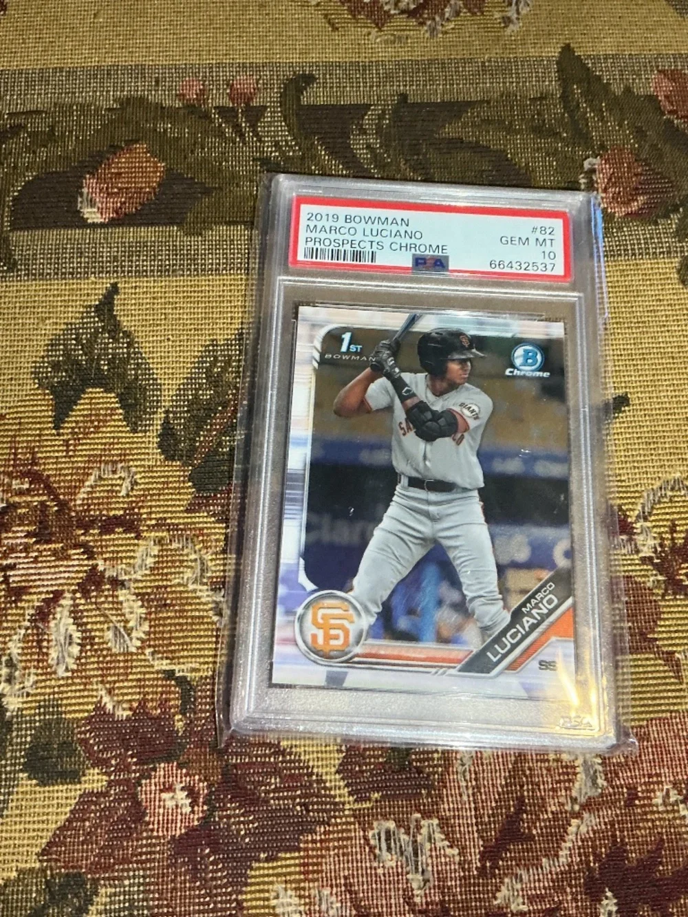 2019 Bowman - Chrome Prospects Giants Marco Luciano #BCP-82 (RC) PSA 10 GEM MINT